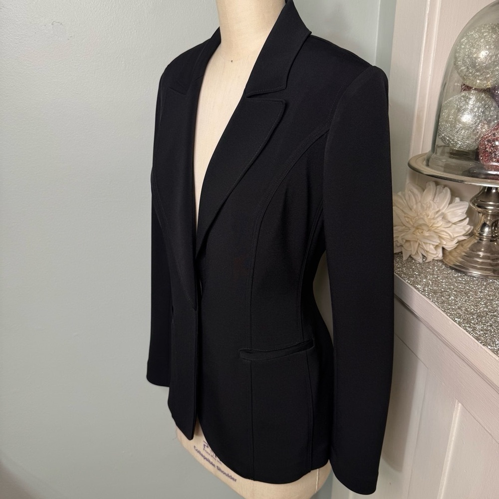 White House Black Market The Essential Blazer Jacket Black Size 2 - Picture 8 of 14